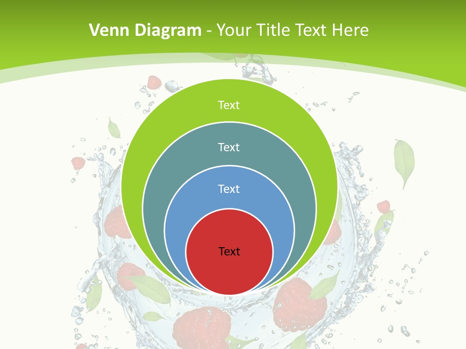 Twister Water Food PowerPoint Template