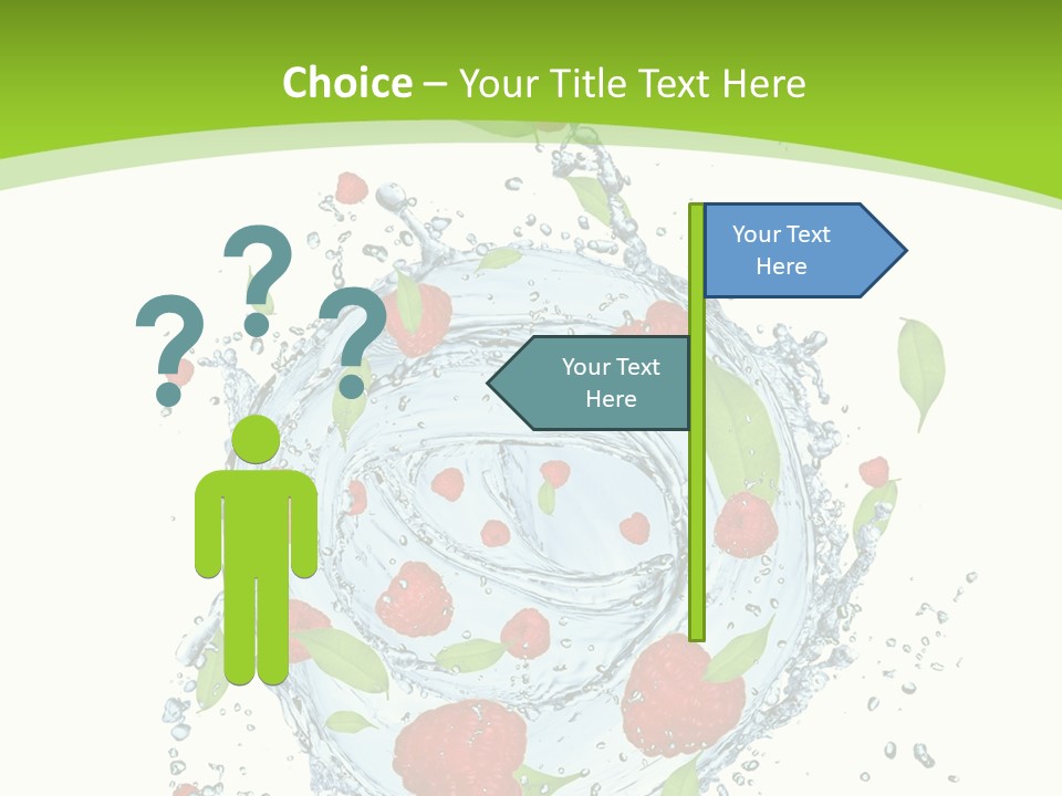 Twister Water Food PowerPoint Template