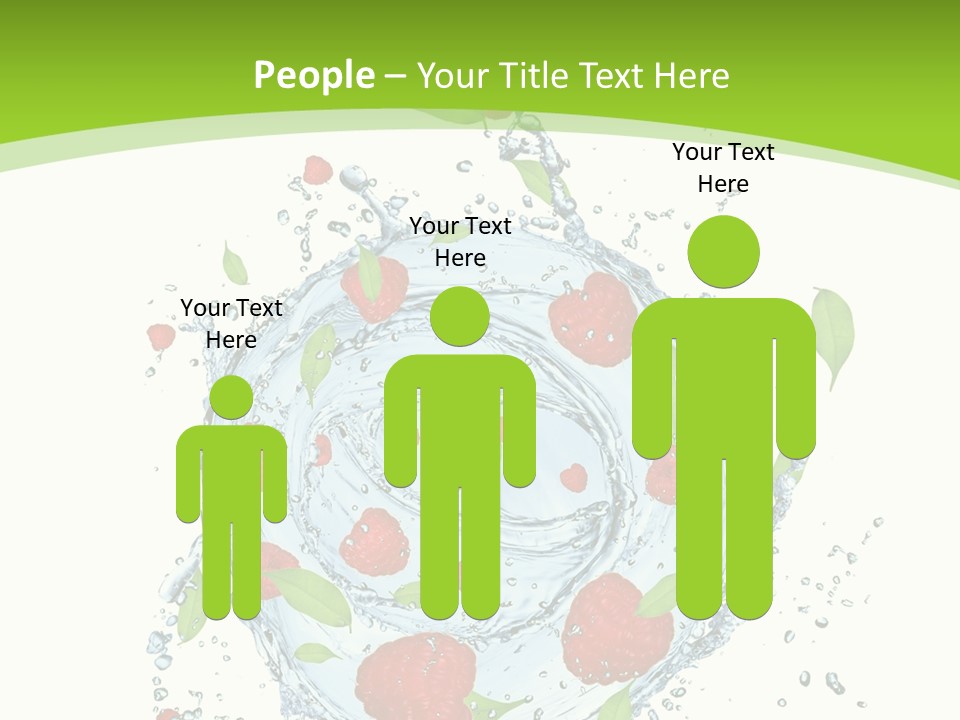 Twister Water Food PowerPoint Template