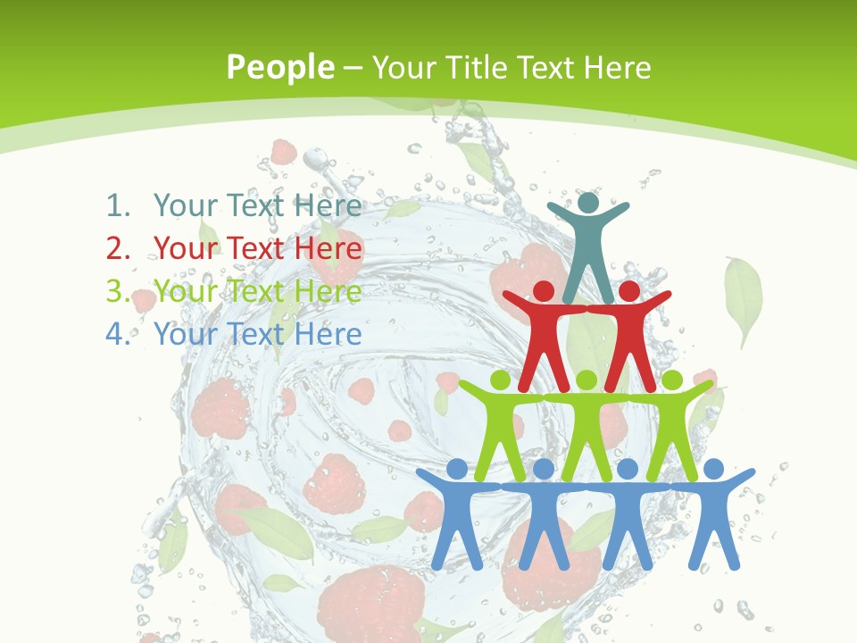 Twister Water Food PowerPoint Template