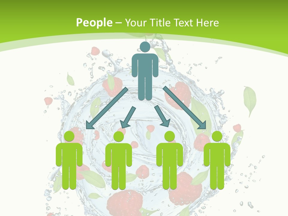 Twister Water Food PowerPoint Template