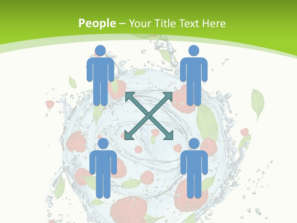 Twister Water Food PowerPoint Template