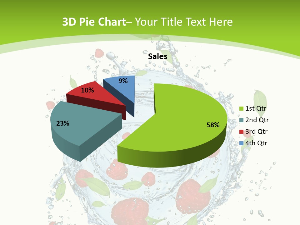 Twister Water Food PowerPoint Template