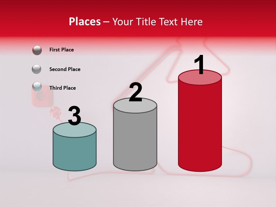 Light Consumption Lamp PowerPoint Template