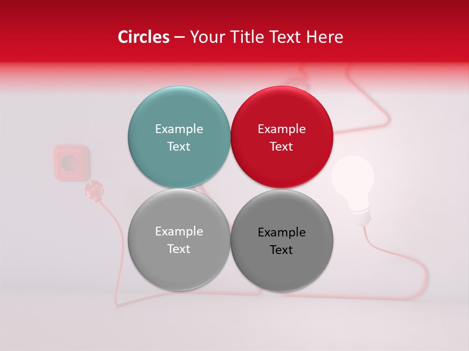 Light Consumption Lamp PowerPoint Template