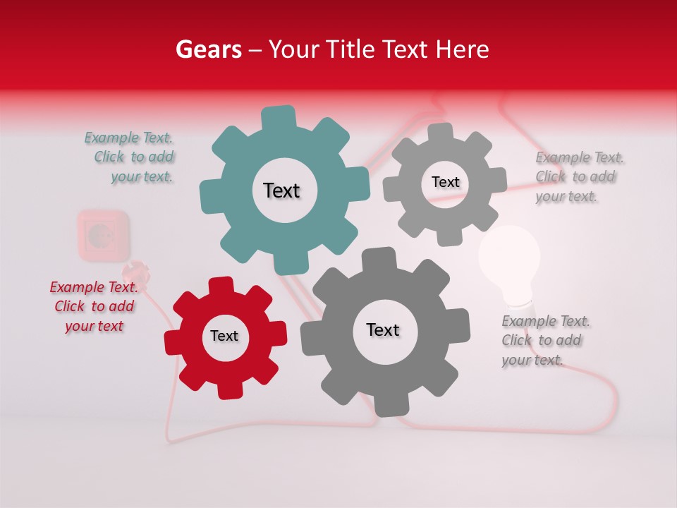 Light Consumption Lamp PowerPoint Template