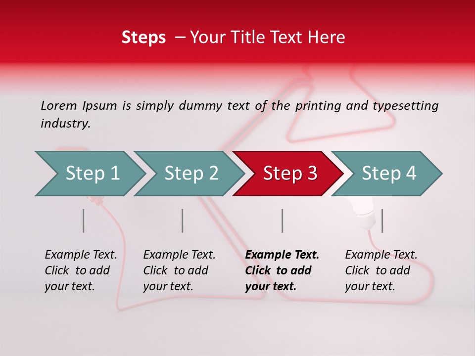 Light Consumption Lamp PowerPoint Template