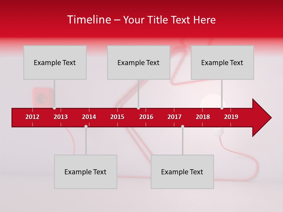 Light Consumption Lamp PowerPoint Template