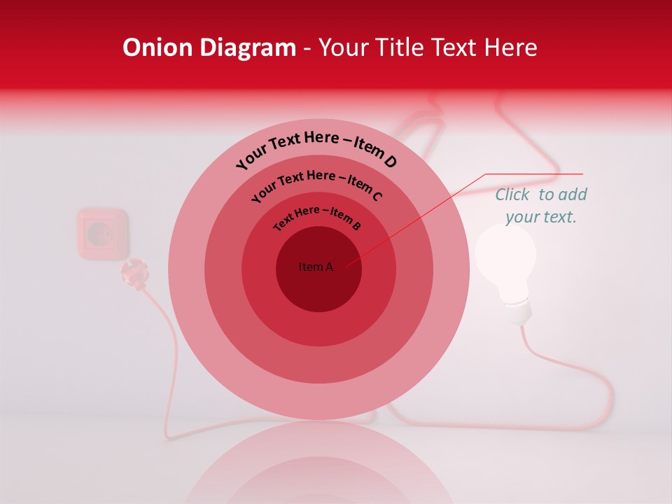 Light Consumption Lamp PowerPoint Template