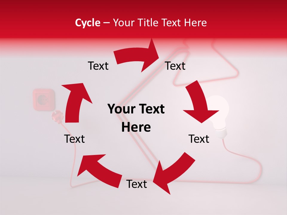 Light Consumption Lamp PowerPoint Template