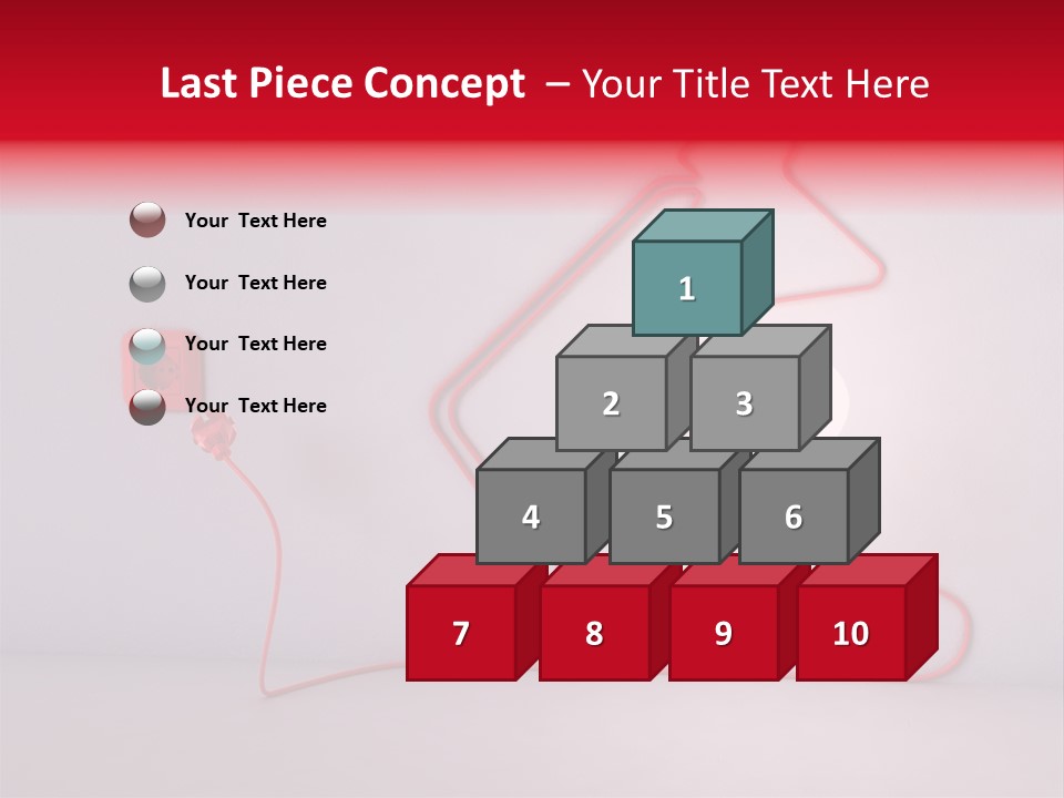 Light Consumption Lamp PowerPoint Template