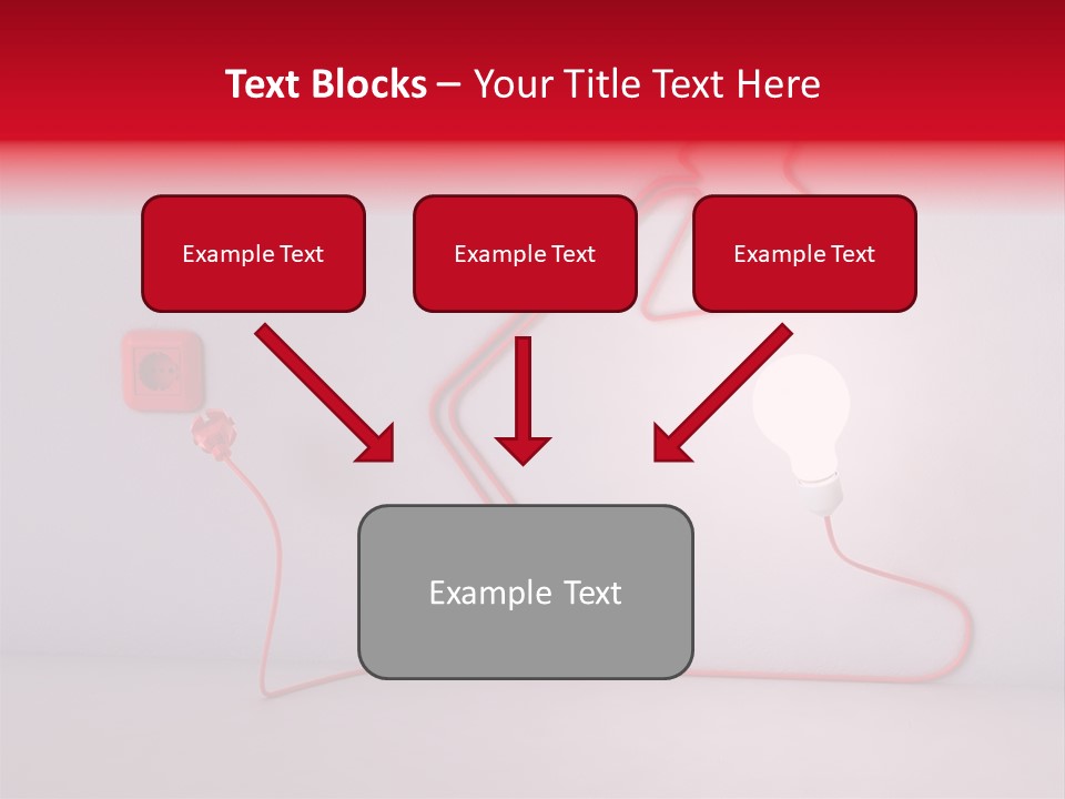 Light Consumption Lamp PowerPoint Template