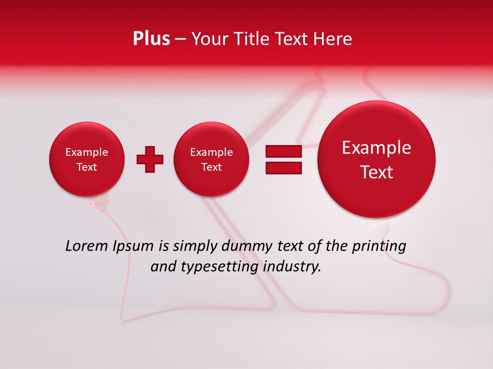 Light Consumption Lamp PowerPoint Template