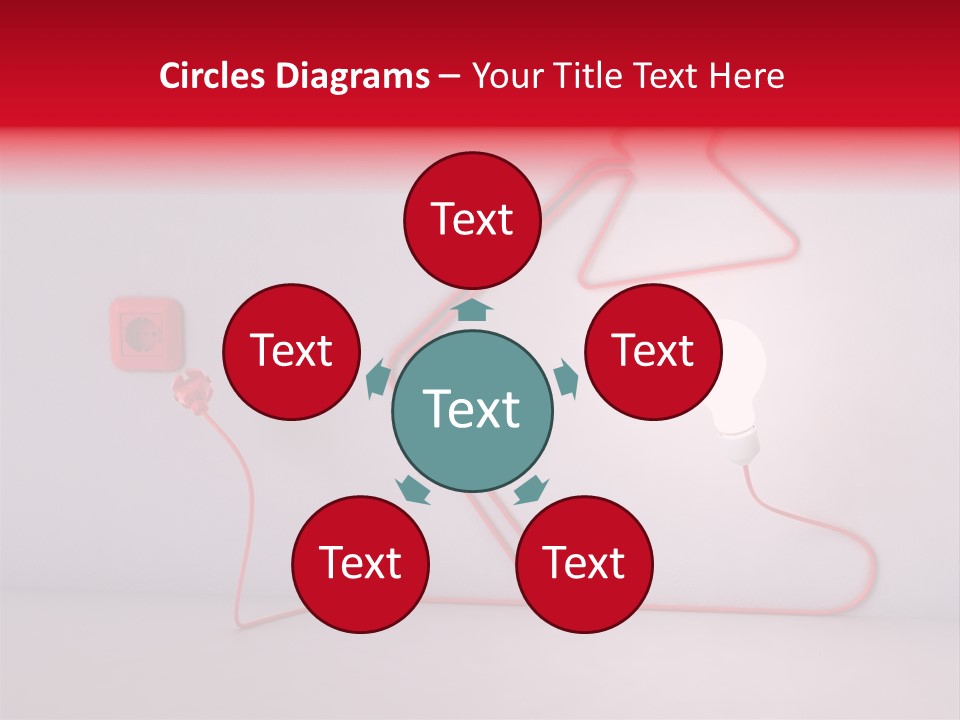Light Consumption Lamp PowerPoint Template