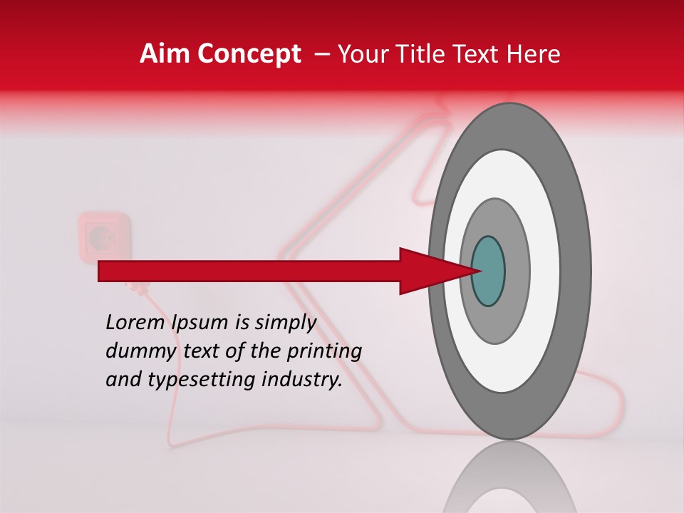 Light Consumption Lamp PowerPoint Template