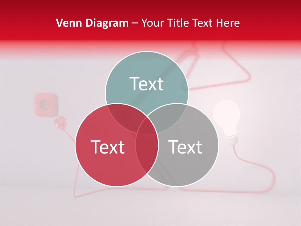 Light Consumption Lamp PowerPoint Template