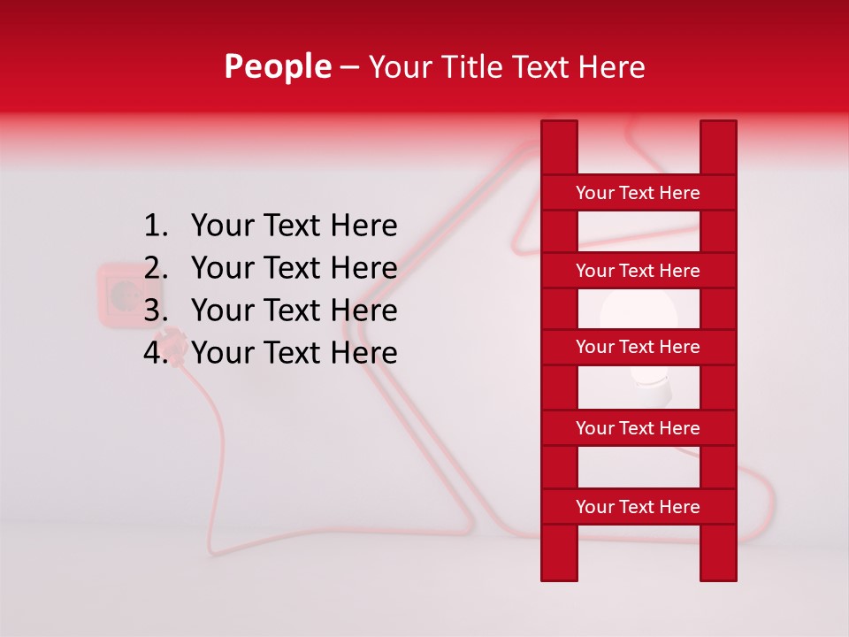 Light Consumption Lamp PowerPoint Template