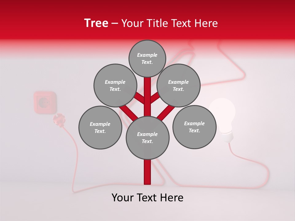 Light Consumption Lamp PowerPoint Template
