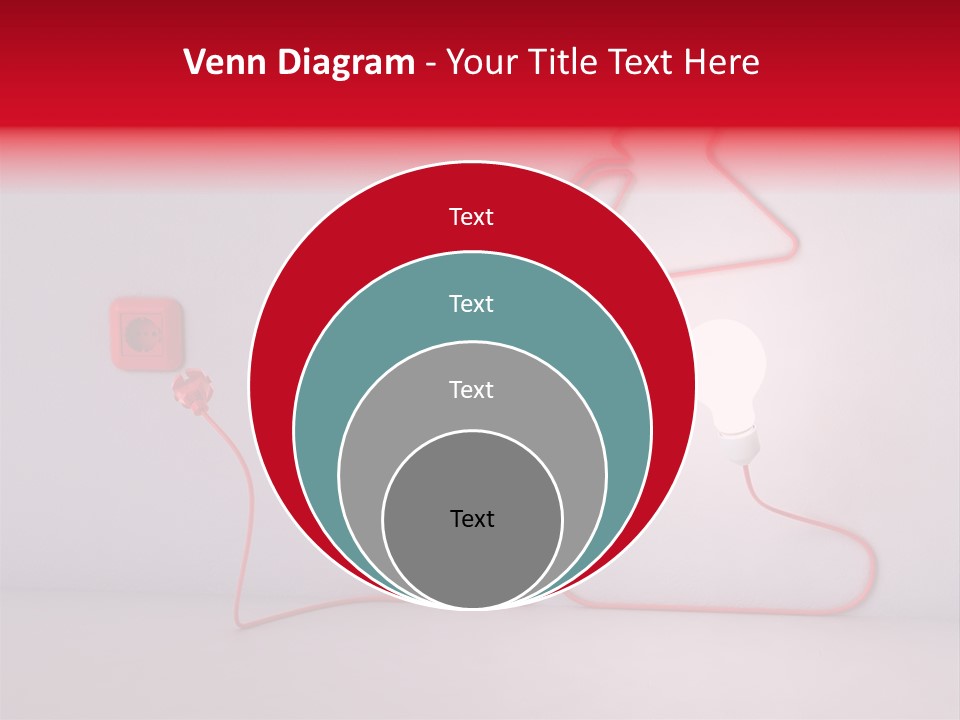 Light Consumption Lamp PowerPoint Template