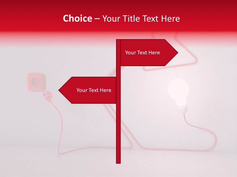 Light Consumption Lamp PowerPoint Template