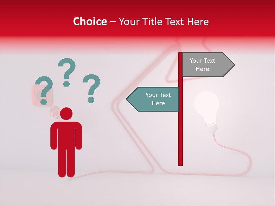 Light Consumption Lamp PowerPoint Template