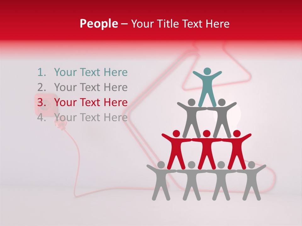 Light Consumption Lamp PowerPoint Template