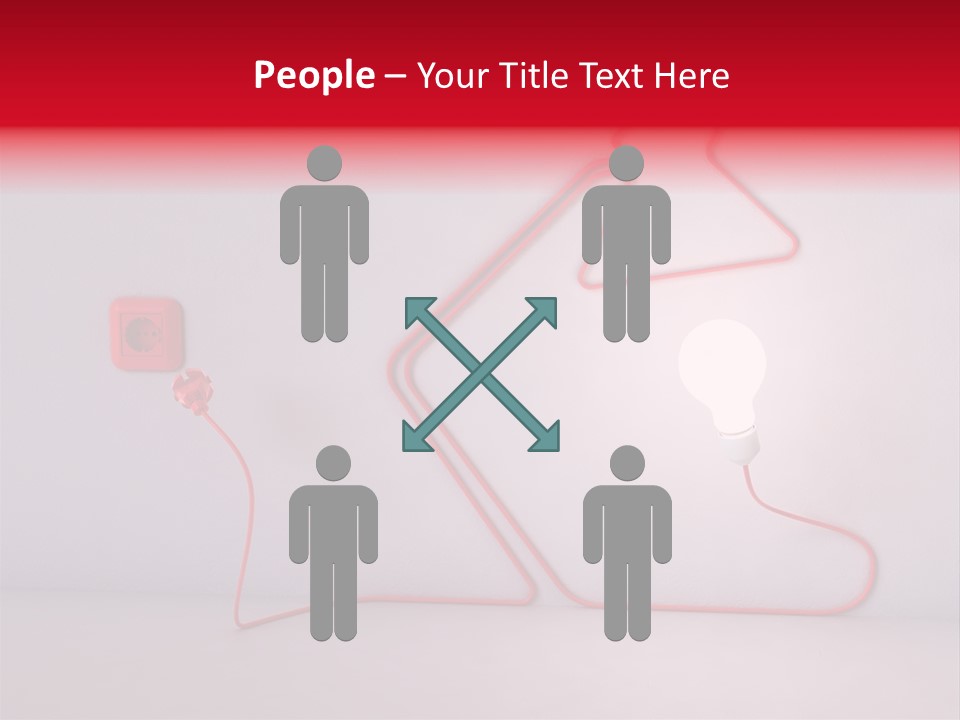 Light Consumption Lamp PowerPoint Template