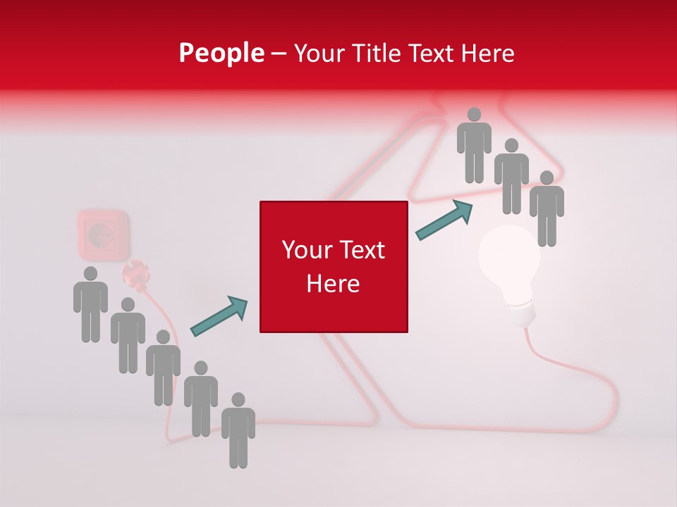 Light Consumption Lamp PowerPoint Template
