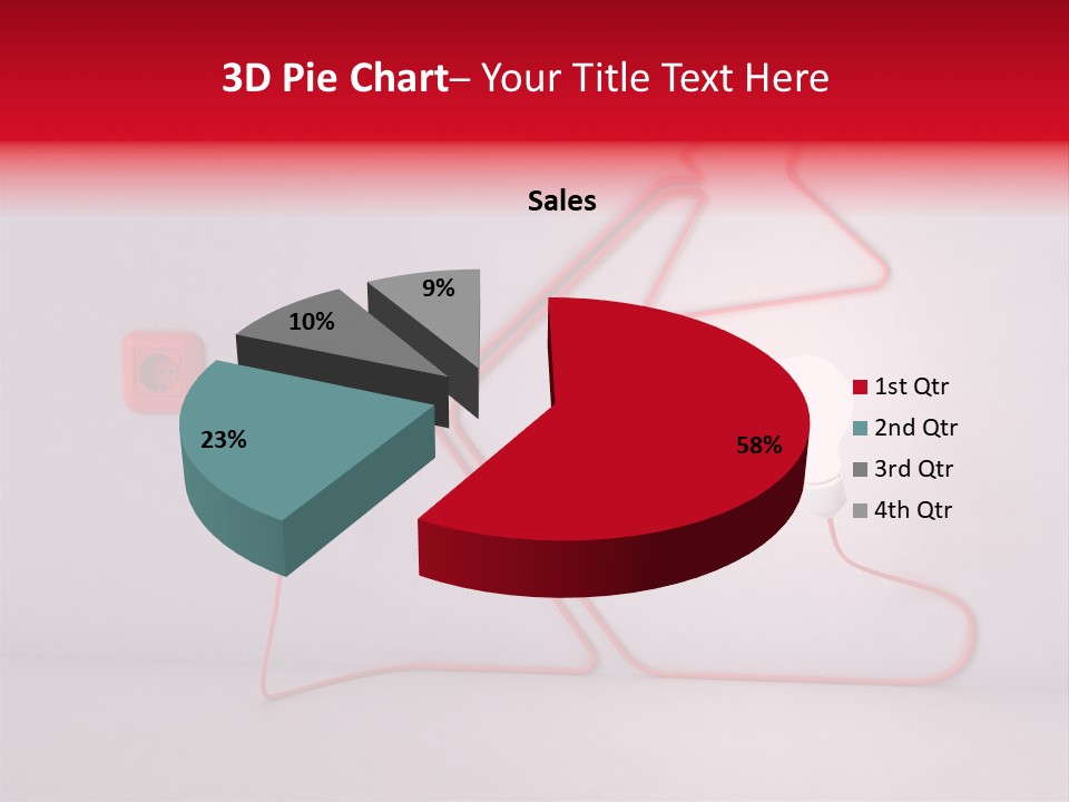 Light Consumption Lamp PowerPoint Template