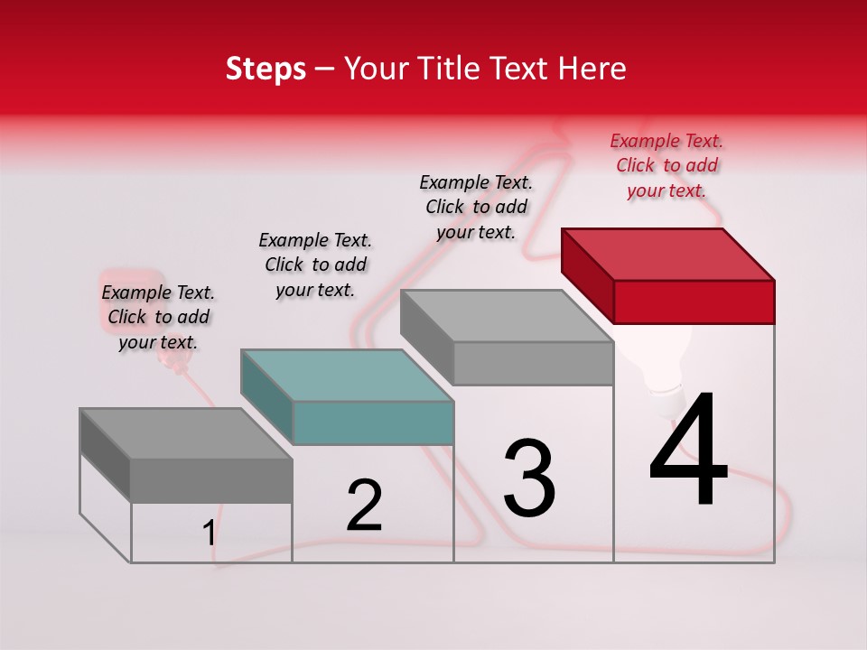 Light Consumption Lamp PowerPoint Template