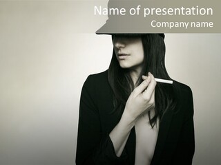 Jacket Nude Fashion PowerPoint Template