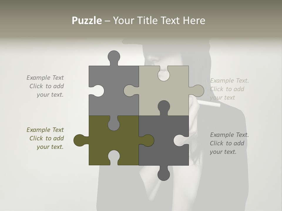 Jacket Nude Fashion PowerPoint Template