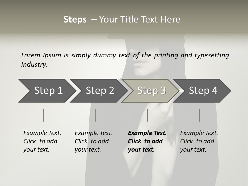 Jacket Nude Fashion PowerPoint Template