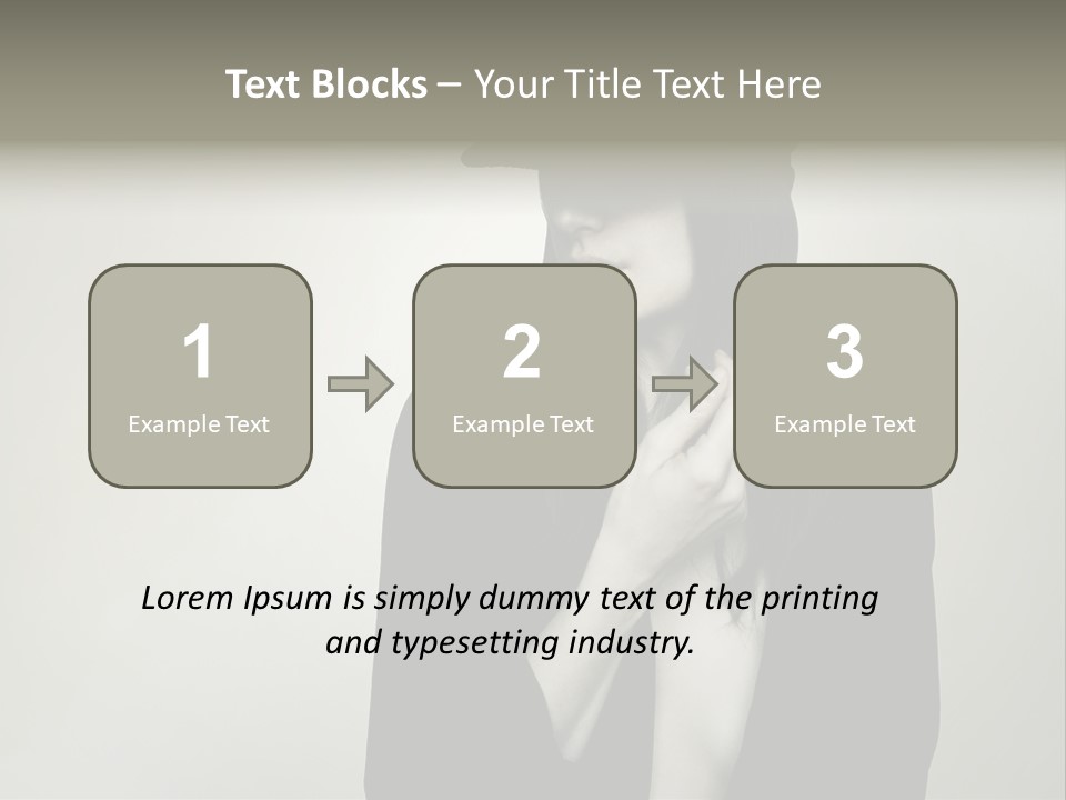 Jacket Nude Fashion PowerPoint Template