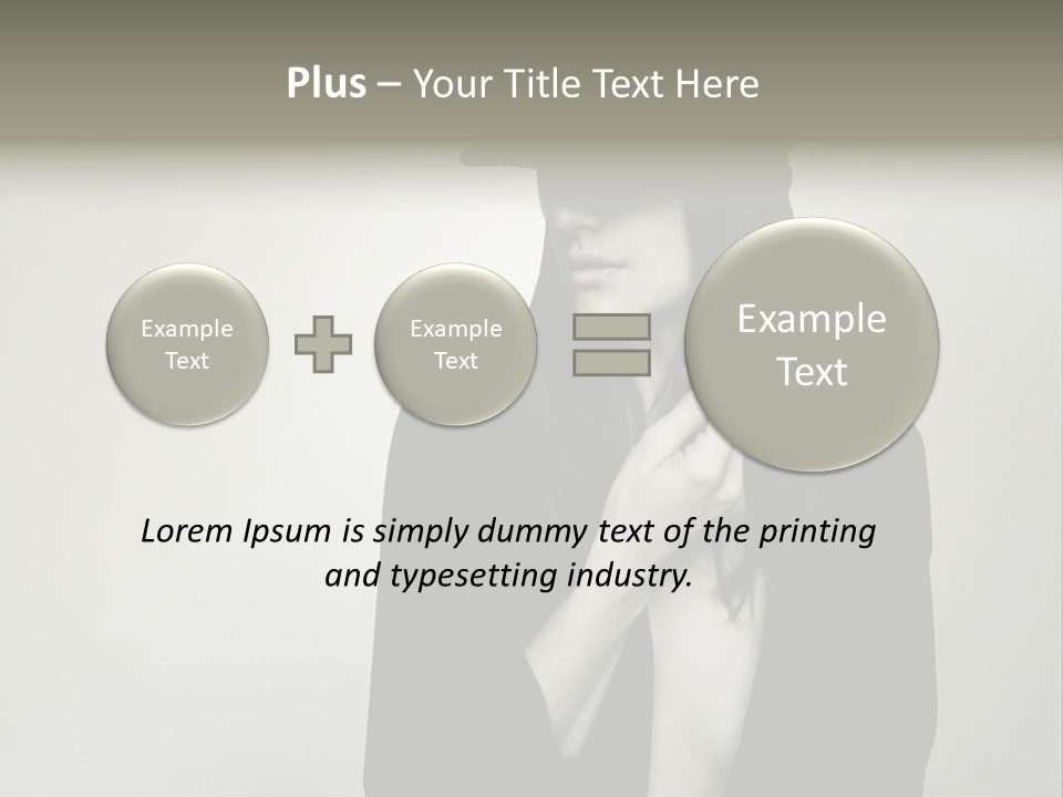 Jacket Nude Fashion PowerPoint Template