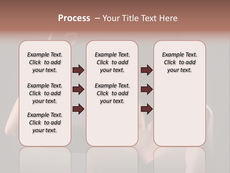 Sensual Brunette Cigarette PowerPoint Template