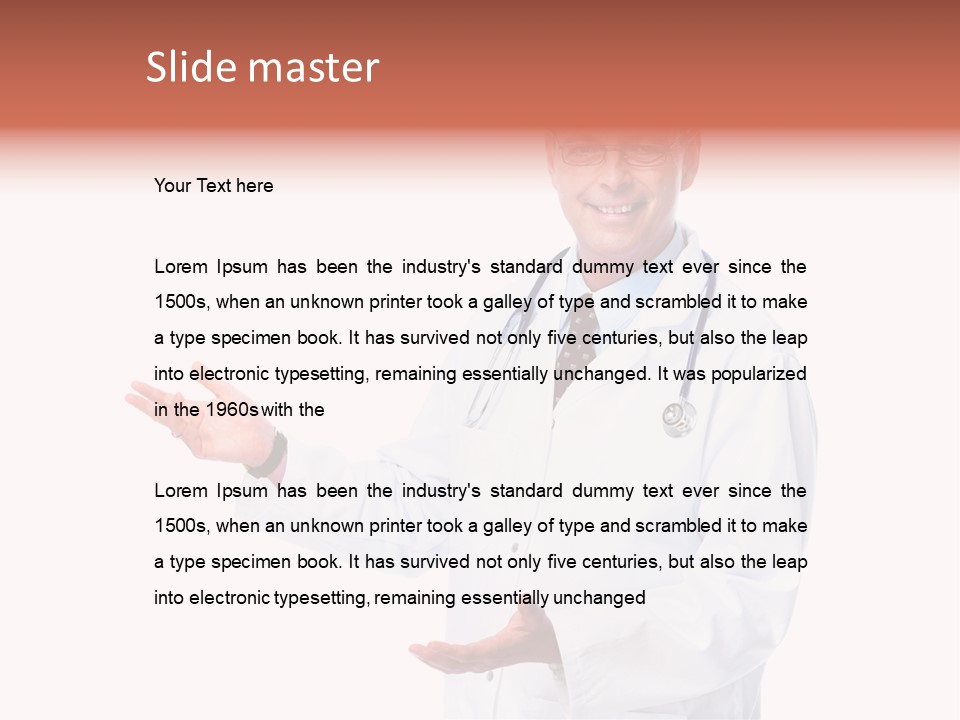 Surgeon Present Hand PowerPoint Template
