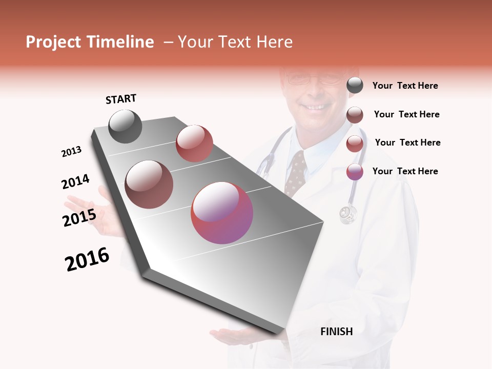 Surgeon Present Hand PowerPoint Template