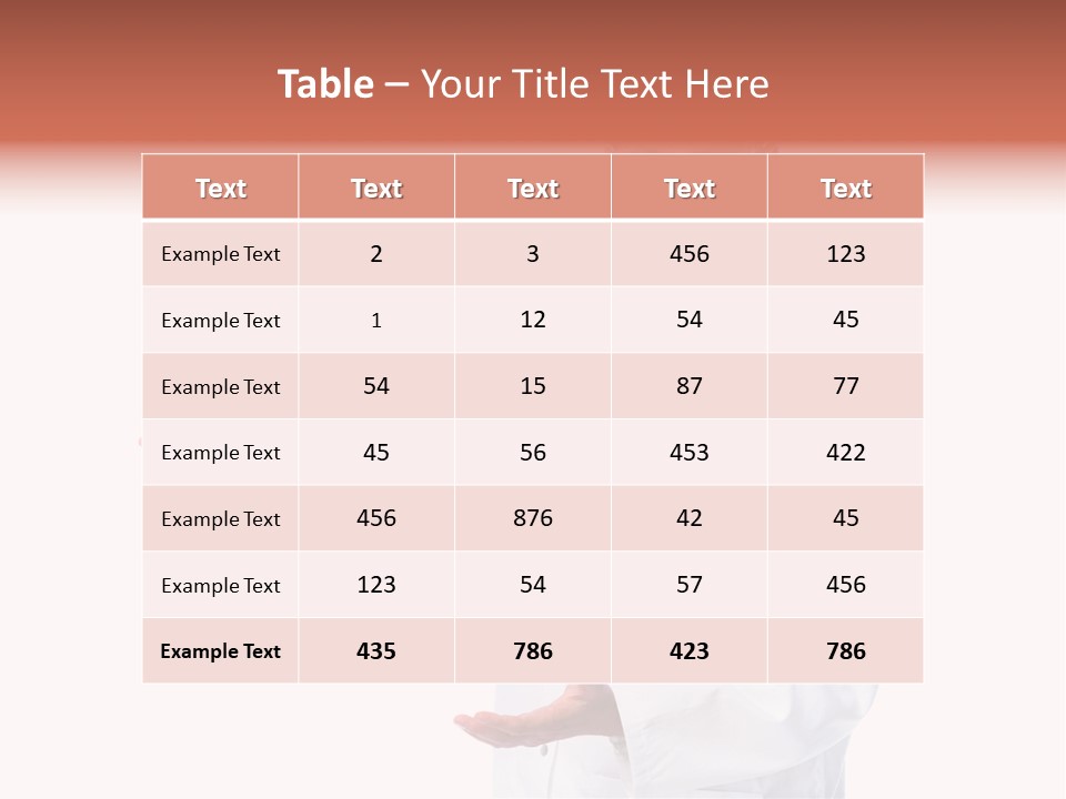 Surgeon Present Hand PowerPoint Template