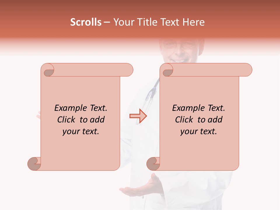 Surgeon Present Hand PowerPoint Template