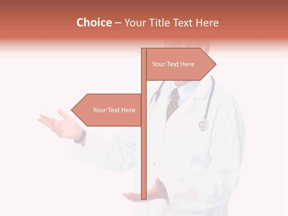 Surgeon Present Hand PowerPoint Template