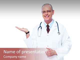 Job Male Caucasian PowerPoint Template