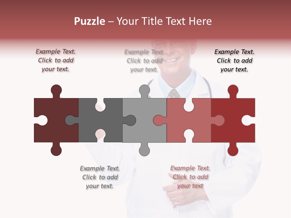 Job Male Caucasian PowerPoint Template