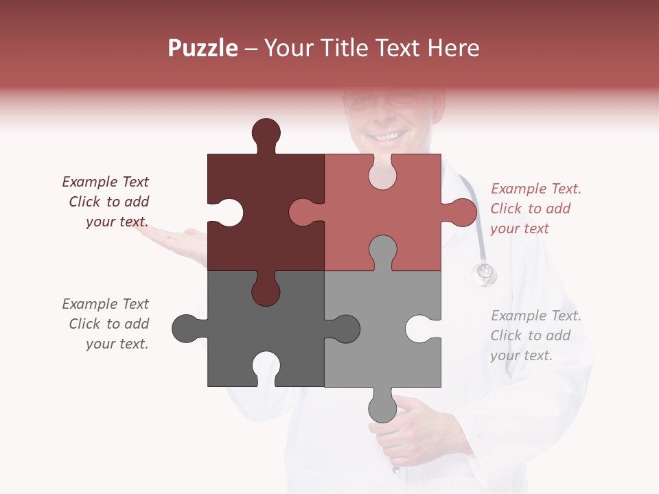 Job Male Caucasian PowerPoint Template