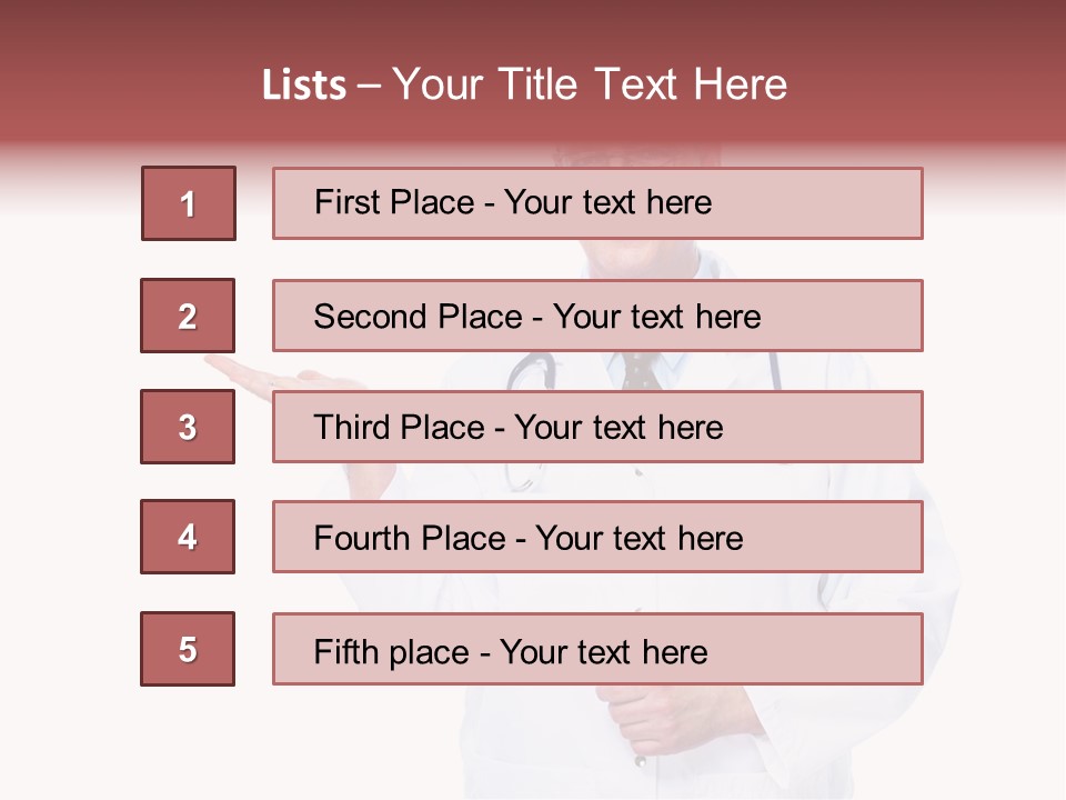 Job Male Caucasian PowerPoint Template