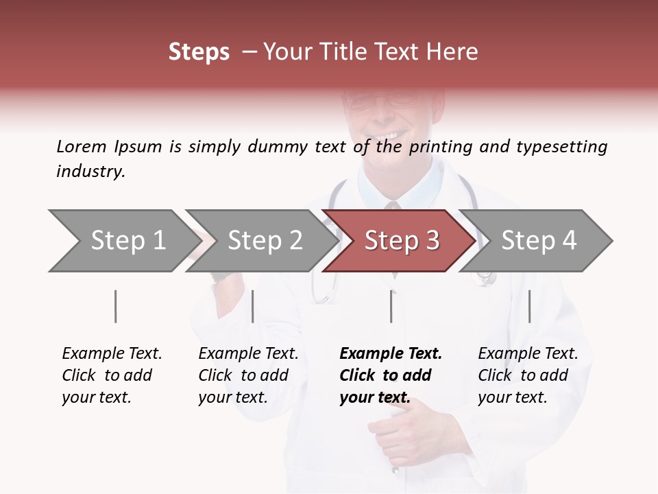 Job Male Caucasian PowerPoint Template