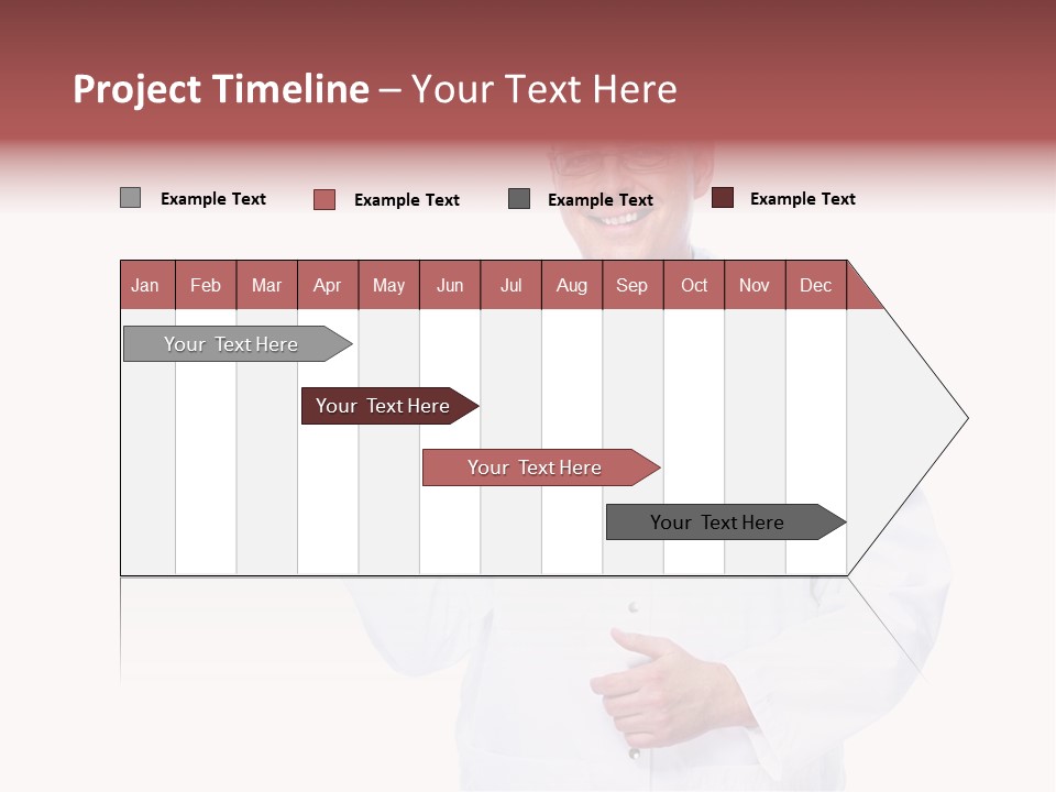 Job Male Caucasian PowerPoint Template