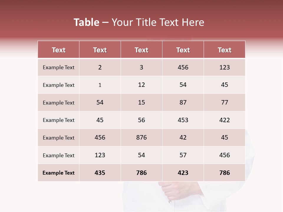 Job Male Caucasian PowerPoint Template