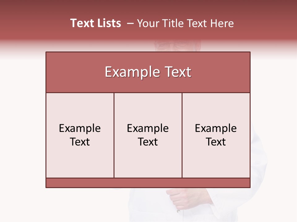 Job Male Caucasian PowerPoint Template