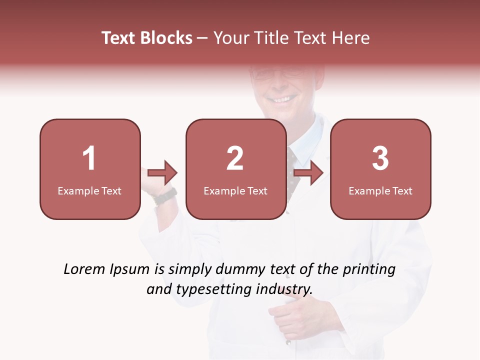 Job Male Caucasian PowerPoint Template